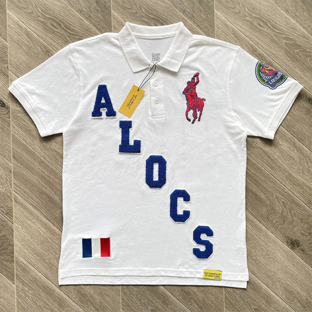 1:1 Top Quality That's A Awful Lot of Cough Syrup Letter Embroidered Cotton Polo Short Sleeve