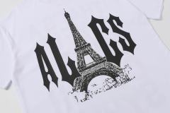 Cough Syrup Sketch Texture Eiffel Tower ALCS Gothic Letter Front Embedded Tower Stacked Slogan Tee 2 colors 29290147