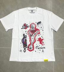 Cough Syrup Red Neon Outline Skeleton Cupid Angel Actavis Cough Syrup Bottle Spider Multi Element Combo Graphic Tee 29303909