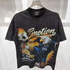 Mixed Emotion USA Canada Mexico World Cup Flame Eagle Print T-shirt 29370498