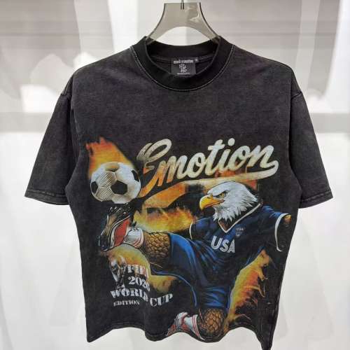Mixed Emotion USA Canada Mexico World Cup Flame Eagle Print T-shirt 29370498