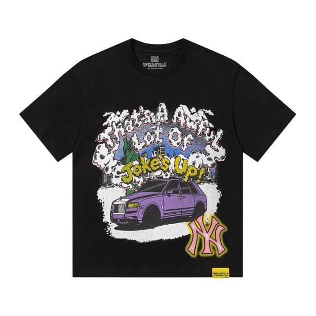 Cough Syrup Jokes Up Tour Purple Luxury SUV Car NY Graffiti Double Sided Print Tee 2 colors 29288649
