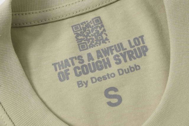Cough Syrup Comic Cupid Heart Element Front Back Drip Text Slogan Printed Tee 29290026