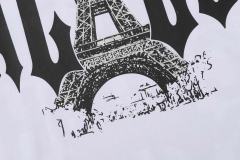 Cough Syrup Sketch Texture Eiffel Tower ALCS Gothic Letter Front Embedded Tower Stacked Slogan Tee 2 colors 29290147