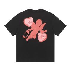 Cough Syrup I Love Nested Heart Front Cupid Angel Syrup Bottle Back Double Sided Print Tee 2 colors 29290046