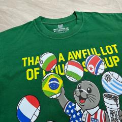 Cough Syrup Cartoon Streetwear Front Cute Us Jersey Sea Lion Multinational Country Flag Football Ball Slogan Print T-Shirt 4 colors 29343108