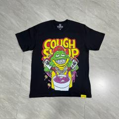 Cough Syrup Retro Old School Streetwear Front Chill Frog Mascot Chain Necklace Syrup Drip Cartoon Illustration Print T-Shirt 3 colors 29344031
