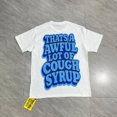 Cough Syrup Cartoon Hip Hop Streetwear Front Honey Bear Diamond Grill Teeth Chain Watch Pouring Purple Syrup Ice Cup Drip Print T-Shirt 2 colors 29344042