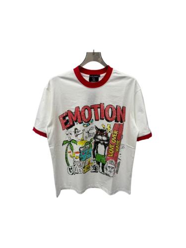 Mixed Emotion Beach Cartoon Cat Graffiti Surf Print T-shirt 29370503