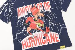 Cough Syrup Full Sleeve White Lightning Hurricane Cartoon Bird Front Gradient Stacked Full Slogan Print Tee 2 colors 29290161