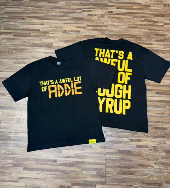 Cough Syrup Capsule Pill Golden Orange Letter Print Tee 2 colors 29359164