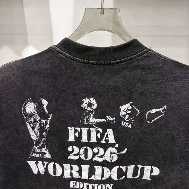 Mixed Emotion USA Canada Mexico World Cup Flame Eagle Print T-shirt 29370498