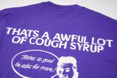 Cough Syrup Retro Old Fashion Drug Label Typography Front Comic Bubble Text Graphic Print Tee 29303849