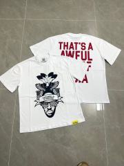 Cough Syrup Bald Eagle American Flag Feather Banner Hip Hop Portrait Front Large Bold Red Block Letter Tee 29303913