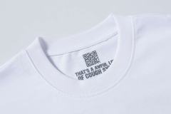 Cough Syrup Luxury Hip Hop Rhinestone Mesh Texture Front Horizontal Slogan Back Framed Dollar Sign Records Logo Tee 29302196