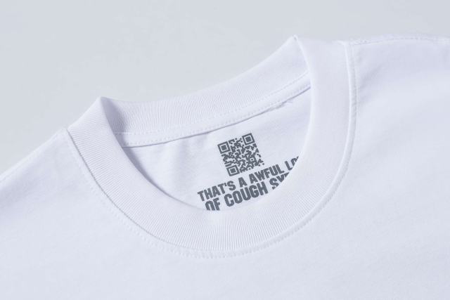 Cough Syrup Luxury Hip Hop Rhinestone Mesh Texture Front Horizontal Slogan Back Framed Dollar Sign Records Logo Tee 29302196