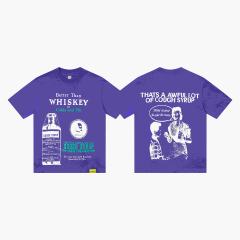 Cough Syrup Retro Old Fashion Drug Label Typography Front Comic Bubble Text Graphic Print Tee 29303849