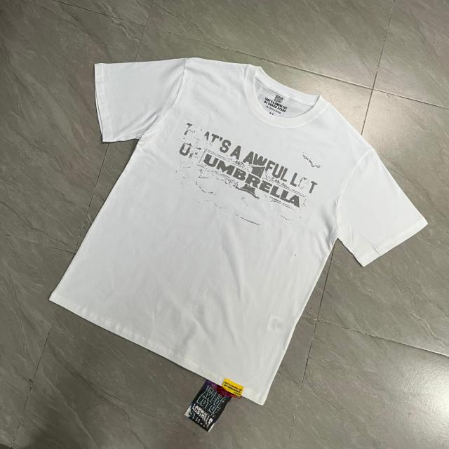 Cough Syrup Grunge Hip Hop Streetwear Front Faded Distressed Umbrella Text Back Giant Stacked Worn Block Letter Print T-Shirt 2 colors 29345297