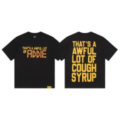 Cough Syrup Capsule Pill Golden Orange Letter Print Tee 2 colors 29359164