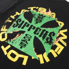 Cough Syrup West Coast Sippers Flame Motorcycle Cross Double Sided Print Tee 2 29303788