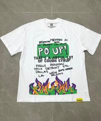 Cough Syrup PO' UP US City Name List Green Box Text Gradient Flame Front Purple Syrup Dripping Disposable Cup Print Tee 2 colors 29303911