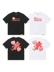 Cough Syrup I Love Nested Heart Front Cupid Angel Syrup Bottle Back Double Sided Print Tee 2 colors 29290046