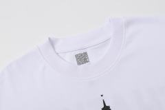 Cough Syrup Sketch Texture Eiffel Tower ALCS Gothic Letter Front Embedded Tower Stacked Slogan Tee 2 colors 29290147