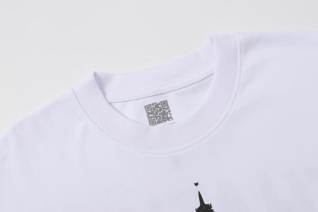 Cough Syrup Sketch Texture Eiffel Tower ALCS Gothic Letter Front Embedded Tower Stacked Slogan Tee 2 colors 29290147