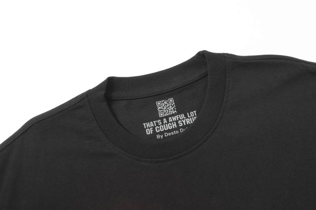 Cough Syrup I Love Nested Heart Front Cupid Angel Syrup Bottle Back Double Sided Print Tee 2 colors 29290046