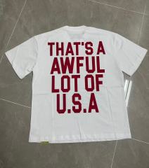 Cough Syrup Bald Eagle American Flag Feather Banner Hip Hop Portrait Front Large Bold Red Block Letter Tee 29303913
