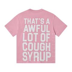 Cough Syrup Minimal Street Small Front Slogan Side Ruler Scale Print Large Stacked Bold Letter Back Tee 5 colors 29302154