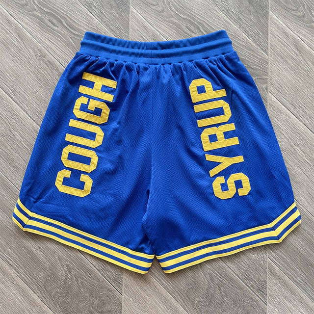 That's A Awful Lot Of Cough Syrup Letter Embroidered Tee Shorts Set