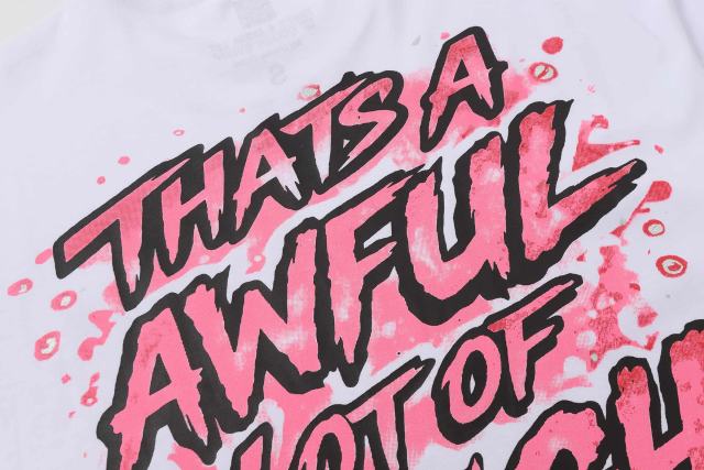 Cough Syrup Pink Splatter Graffiti Cup Front Back Double Sided Print Tee 2 colors 29290023