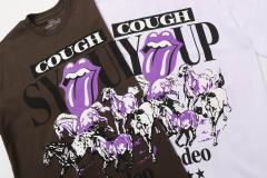 Cough Syrup Running Horses Purple Tongue Split Letter Front Full Stacked Slogan Back Tee 2 colors 29290051