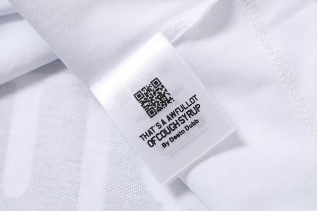 Cough Syrup Block Box Letter Front And Back Double Sided Print Tee 2 colors 29290013