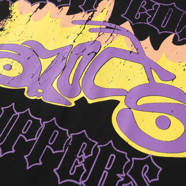 Cough Syrup West Coast Sippers Flame Motorcycle Cross Double Sided Print Tee 2 29303788