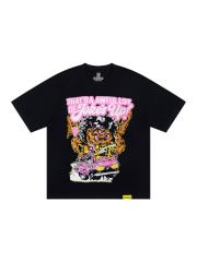 Cough Syrup Retro Kustom Culture Streetwear Front Cartoon Mutant Monster Rat Rod Vehicle Bubble Letter Print Oversized T-Shirt 29343980