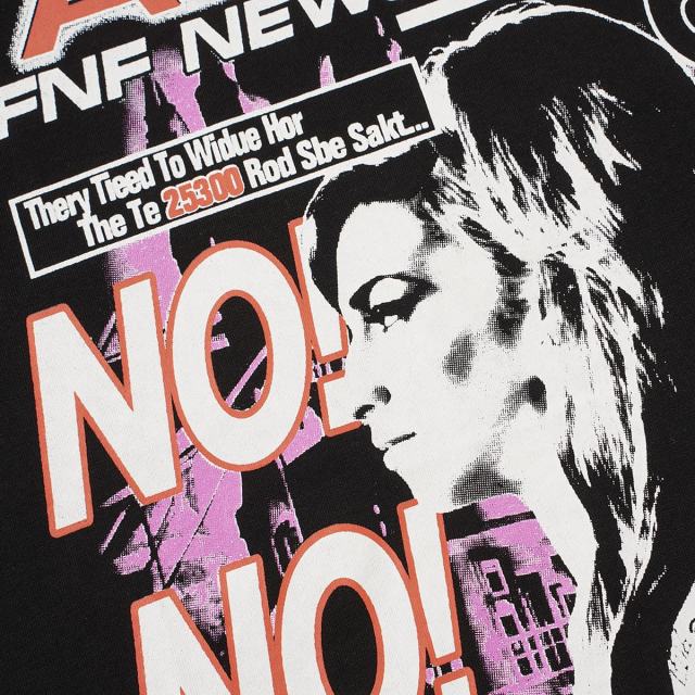 Cough Syrup Asaali Retro Magazine Clipping Collage Figure Front Back Bold Slogan Oversized Tee 29288682