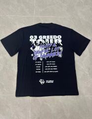 Cough Syrup 03 Greedo Tour Drip Font Purple Tint Portrait Front Concert City Venue Schedule Text Print Tee 29303881