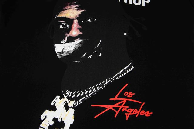 Cough Syrup Rapper Portrait Los Angeles Signature Rio Free Motif Print Tee 2 colors 29303818