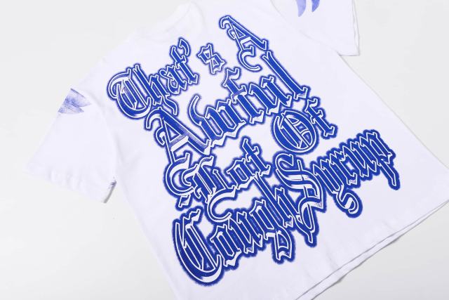 Cough Syrup Sketch Cupid Angel Tattoo Detail Front Gothic Stacked Cursive Slogan Back Tee 4 colors 29290017