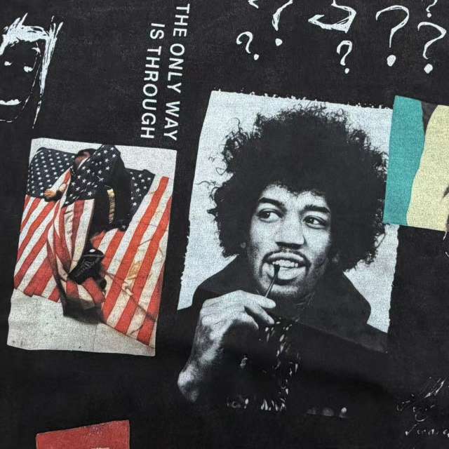 Mixed Emotion Rock Celebrity Photo Poster Collage Print T-shirt 29370505