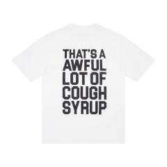 Cough Syrup Minimal Hip Hop Streetwear Front Crossed Out Text TRY Graffiti Block Letter Print Back Stacked Bold Block Slogan Graphic Oversized T-Shirt 2 colors 29343909