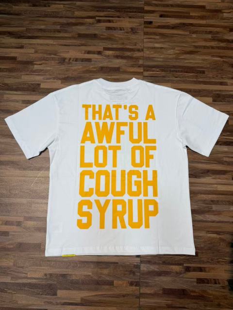 Cough Syrup Capsule Pill Golden Orange Letter Print Tee 2 colors 29359164