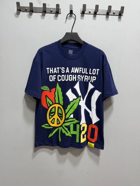 Cough Syrup Weed Leaf Peace Symbol Apple NY Graffiti Double Sided Print Tee 2 colors 29288701