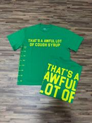 Cough Syrup Minimal Street Small Front Slogan Side Ruler Scale Print Large Stacked Bold Letter Back Tee 5 colors 29302154