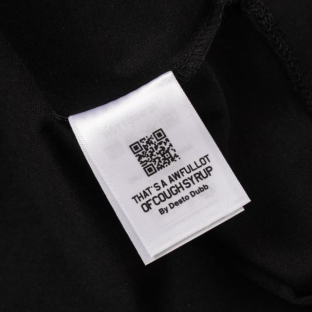 Cough Syrup Obscured Text TR17 Mark Front Full Big Letter Slogan Back Tee 2 colors 29288697