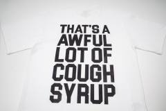 Cough Syrup Minimal Hip Hop Streetwear Front Crossed Out Text TRY Graffiti Block Letter Print Back Stacked Bold Block Slogan Graphic Oversized T-Shirt 2 colors 29343909