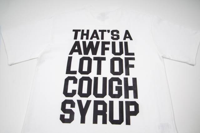 Cough Syrup Minimal Hip Hop Streetwear Front Crossed Out Text TRY Graffiti Block Letter Print Back Stacked Bold Block Slogan Graphic Oversized T-Shirt 2 colors 29343909