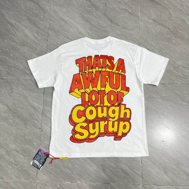 Cough Syrup Retro Holiday Streetwear Front Green Leprechaun Diamond Grill Teeth Syrup Bottle Cup Drip Cartoon Art Print Oversized T-Shirt 2 colors 29344022